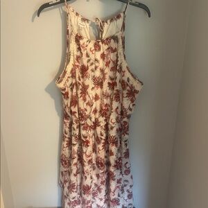 Eyeshadow Red Halter Sundress Backless